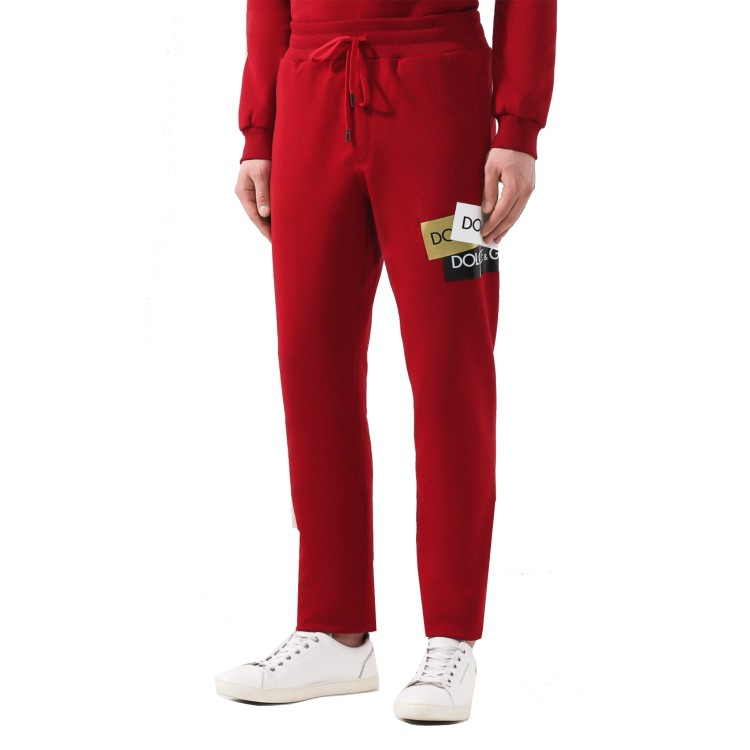 Shop Dolce & Gabbana Jogging Style Pants In Red