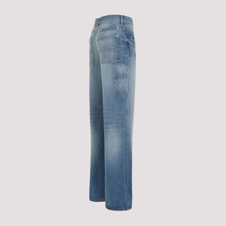 Shop Givenchy Deep Blue Cotton Jeans
