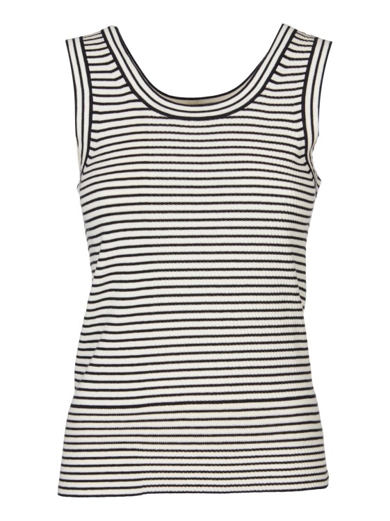 Paul Smith Black And White Striped Top
