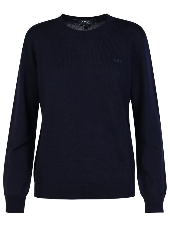 Apc Navy Philo Sweater In Black
