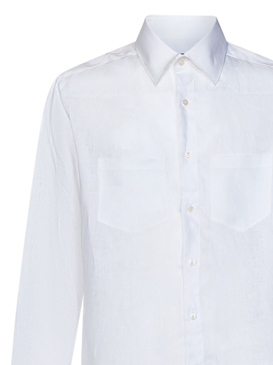Shop Low Brand White Linen Shirt