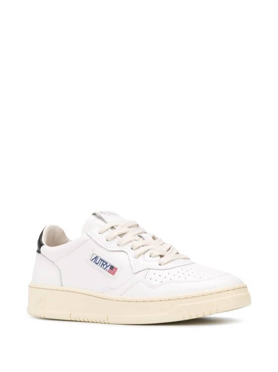 Shop Autry White Cow Leather Sneakers