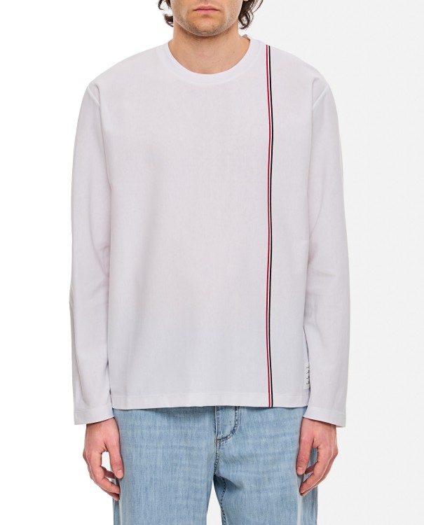 Shop Thom Browne Cotton Oversized T-shirt In White