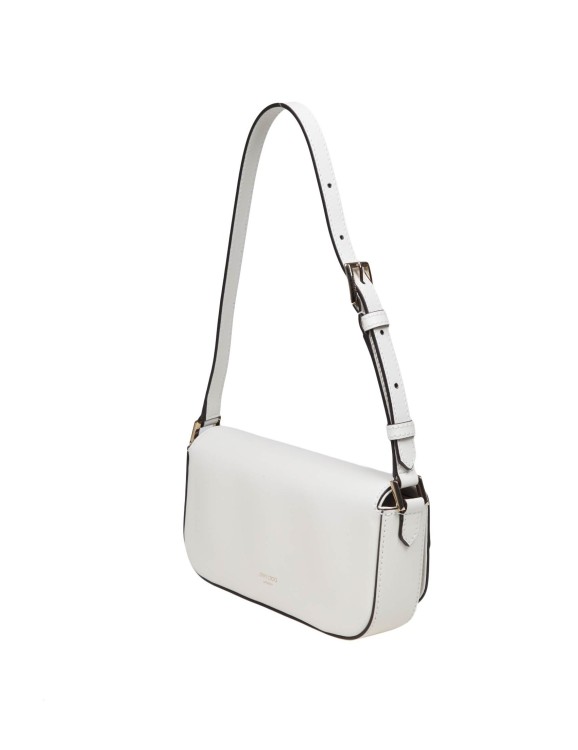 Shop Jimmy Choo Mini Avenue Bag In Milk Color Leather In White