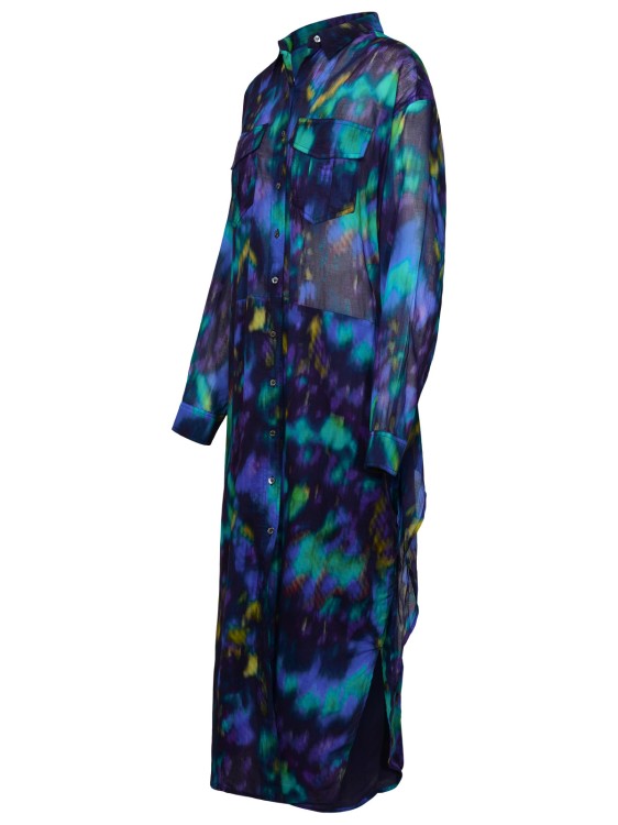 Shop Isabel Marant Étoile Nesli Multicolor Cotton Dress