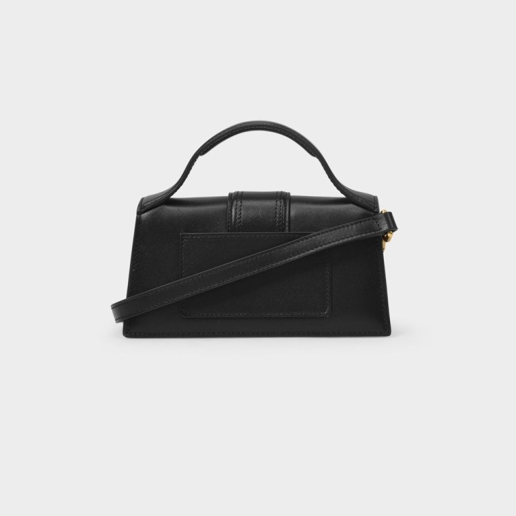 Jacquemus Le Bambino Small Leather Shoulder Bag In Black