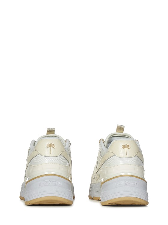 Shop Palm Angels Technical Fabric Sneakers In White