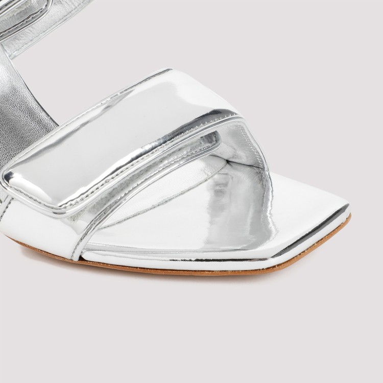 Gia Borghini Jacquemus Small Bambimou Shoulder Bag In Silver