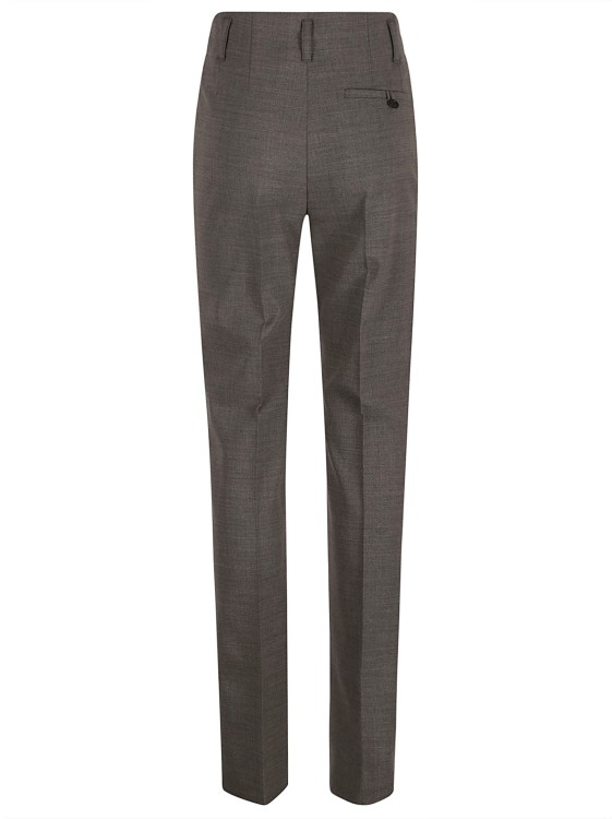 Shop Philosophy Di Lorenzo Serafini Grey High-waisted Tailored Trousers