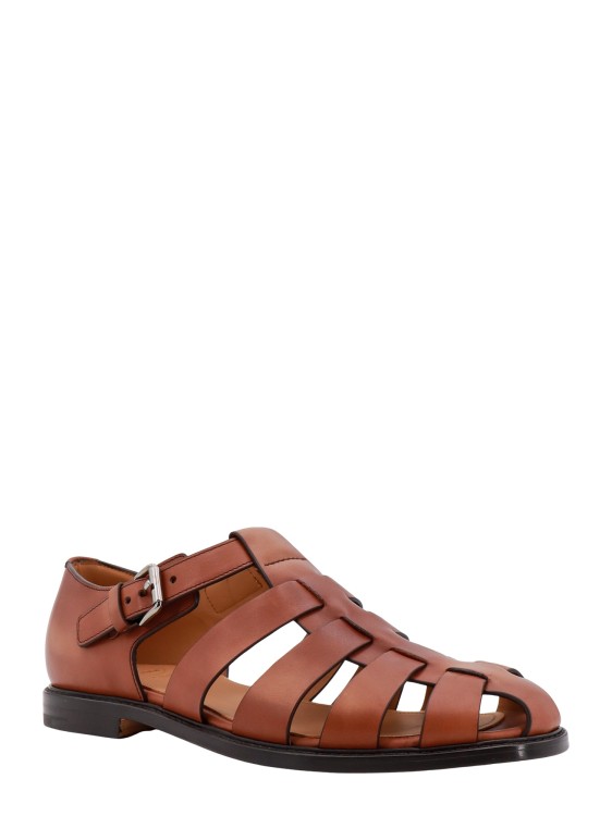 Shop Church's Leather Sandals In Brown