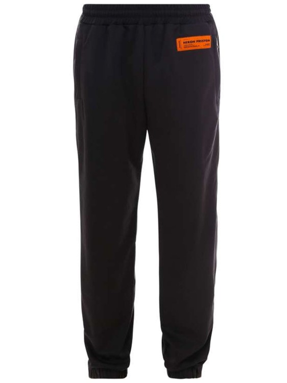 Heron Preston Logo Pants Track Pants in Black | THE LIST