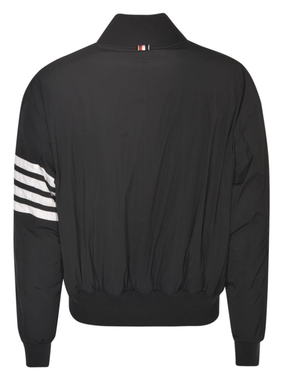 Shop Thom Browne 4-bar Stripe Bomber Jacket In Black