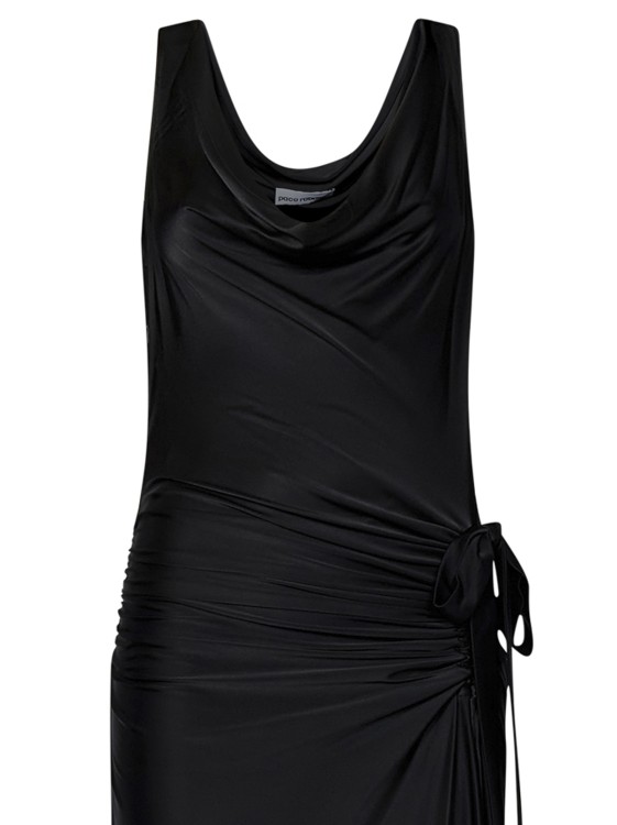 Shop Rabanne Long Black Dress