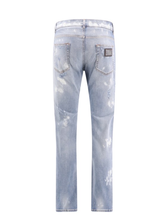 Shop Dolce & Gabbana Slim Jeans With Destroyed Effect In Blue
