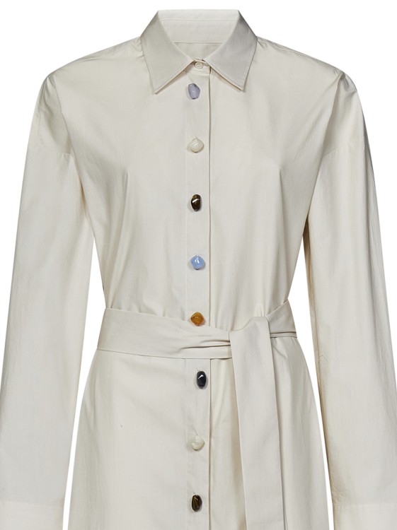 Msgm Vestido Largo - Beis In Neutral