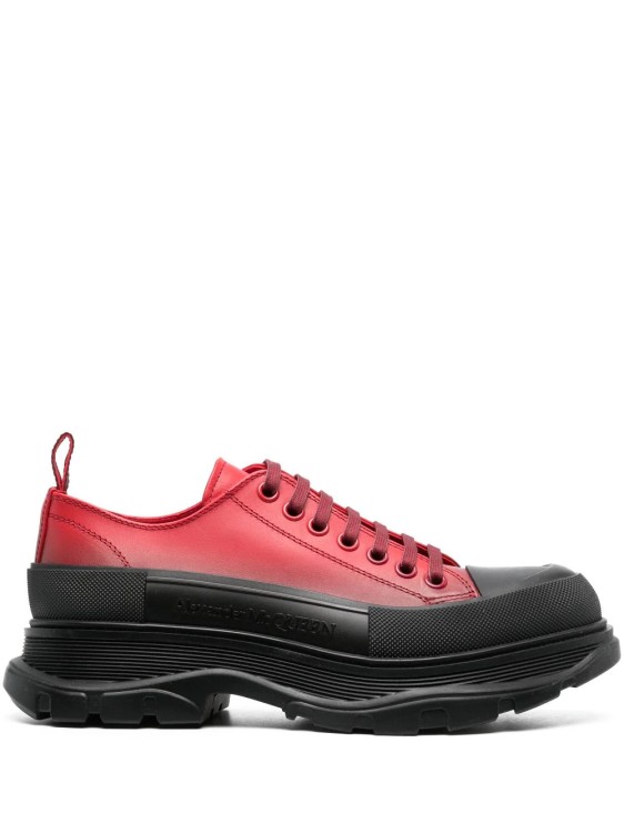 Alexander Mcqueen Multicolored Tread Slick Sneakers In Black