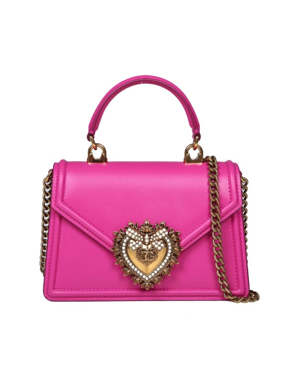 Dolce & Gabbana Small Pink Leather Handbag
