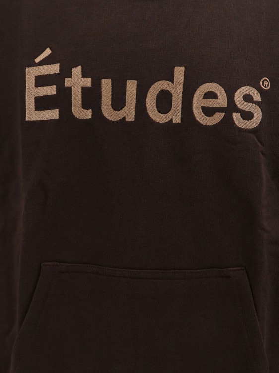 Shop Etudes Studio Organic Cotton Sweatshirt With Frontal Logo In Black