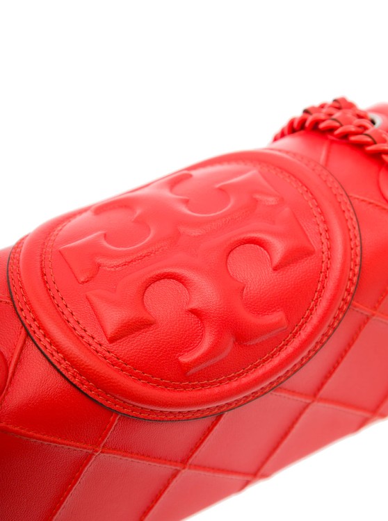 Shop Tory Burch Fleming Soft Chain In Red