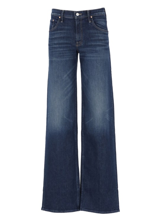 Mother The Down Low Spinner Heel Jeans In Blue