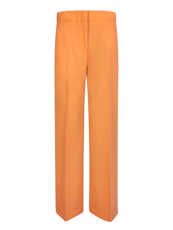 Msgm High-waist Straight-leg Trousers In Yellow