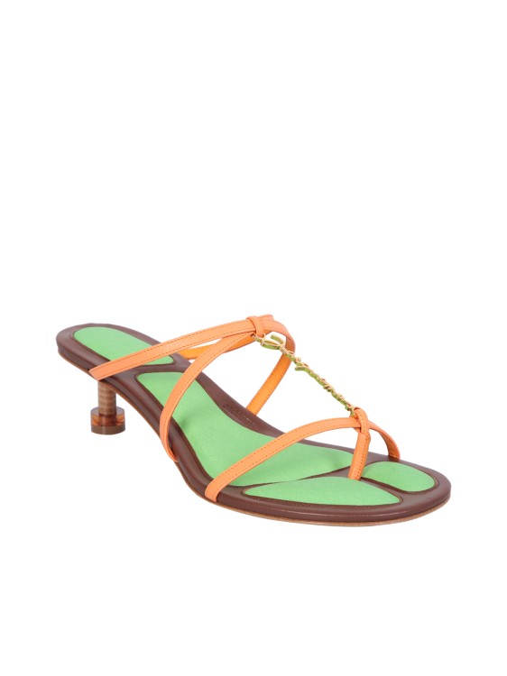 Shop Jacquemus Tricolor Low Sandals In Multicolor