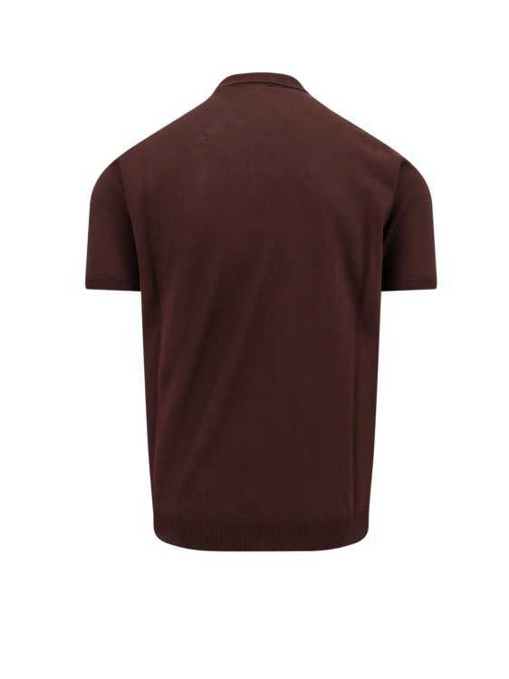 Shop Roberto Collina Cotton Polo Shirt In Brown