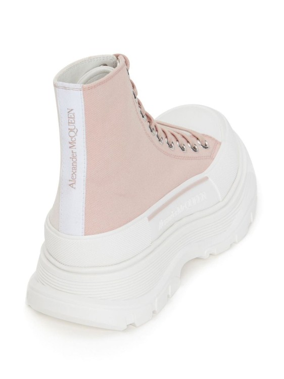 Alexander Mcqueen Sneakers Tread Slick Canvas Pink/white