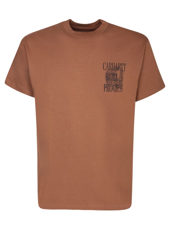 Carhartt Cotton T-shirt In Brown