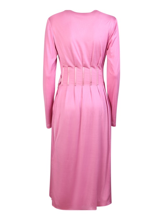 Shop Tom Ford Wrap Silk Pink Dress