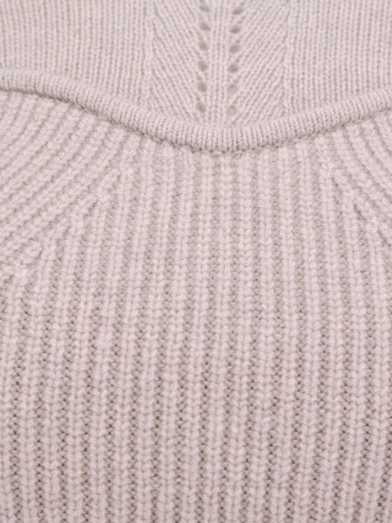 Shop Isabel Marant Ribbed Wool And Cashmere Sweater In Pink