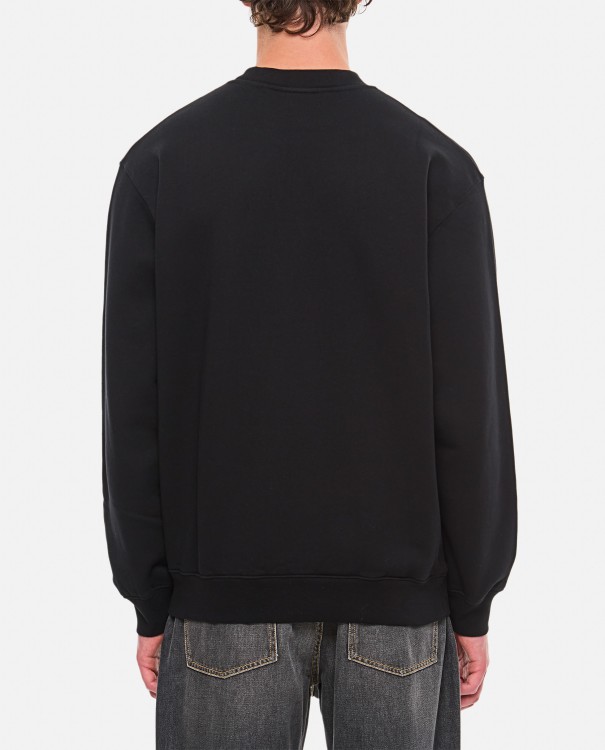 Shop Jacquemus Crewneck Sweatshirt In Black