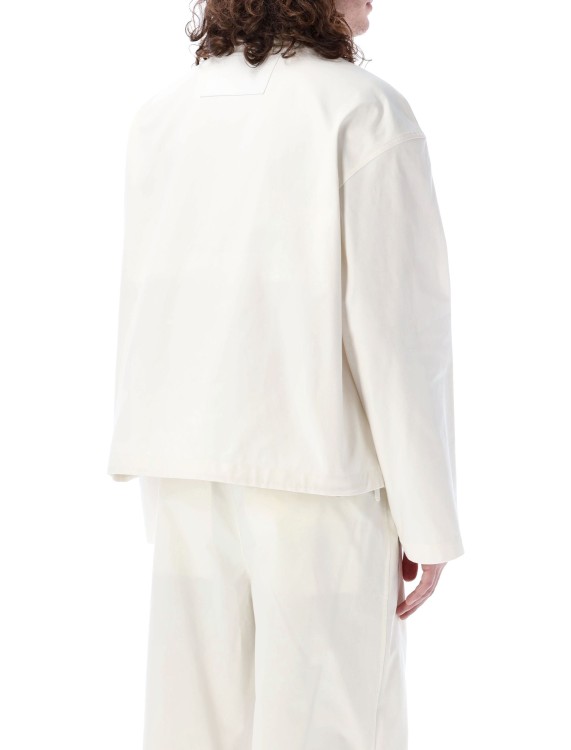 Jil Sander White Oversized Fit Jacket In White