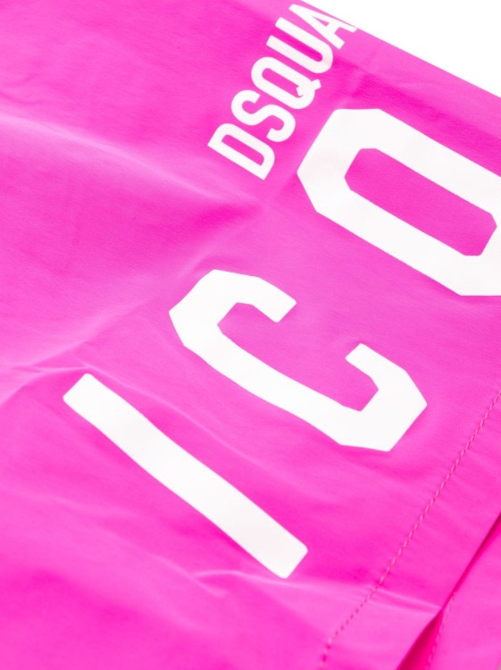Shop Dsquared2 Logo-print Swim Shorts In Pink