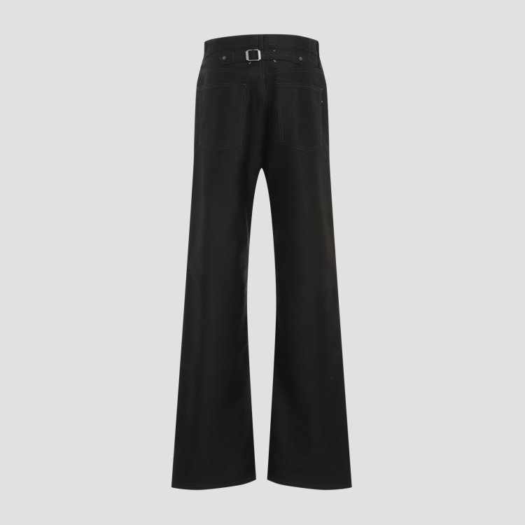 Maison Margiela Black Cotton 5 Pockets Pants In Black