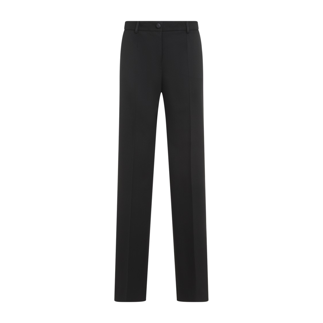 Dolce & Gabbana Elegantly Tailored Wool Blend Pants For Women In Black