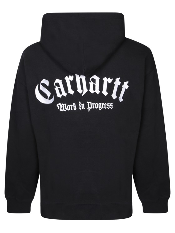 Shop Carhartt Cotton Hoodie In Black