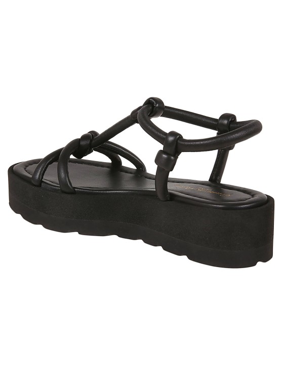 Shop Gianvito Rossi Marine Leather Sandal In Black