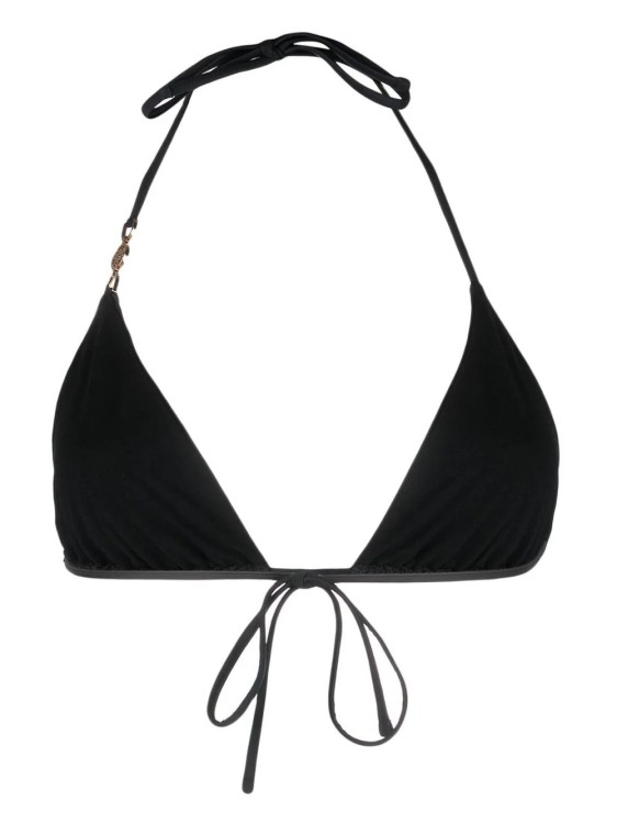 Shop Versace Medusa '95 Triangle Bikini Bra Black