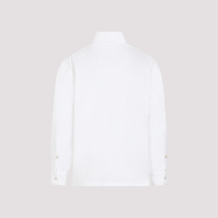 Shop Valentino Shirt White Cotton Jacket