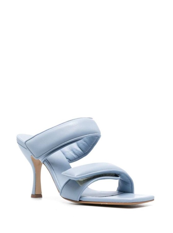 Shop Gia Borghini Light-blue Perni X Pernille Sandals In Leather