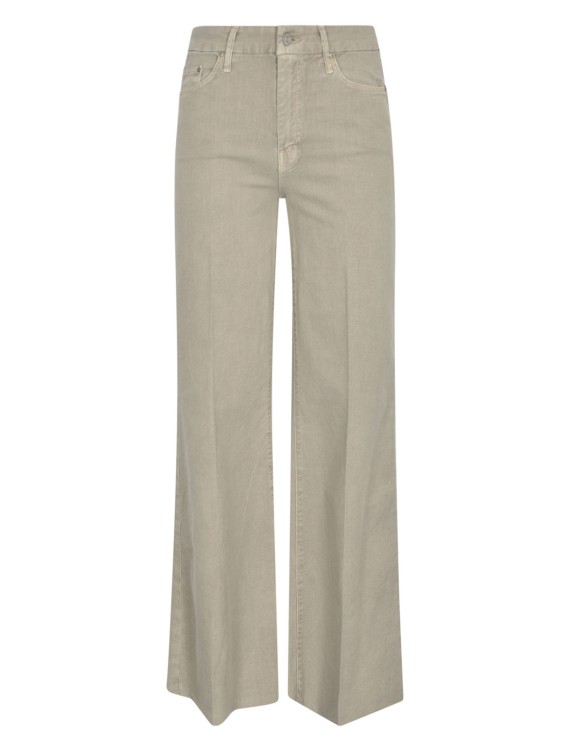 Shop Mother Agate Grey Stretch-cotton Wed Denim Jeans