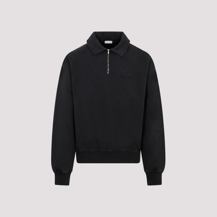 Shop Dior Black Cotton Sweatshirt