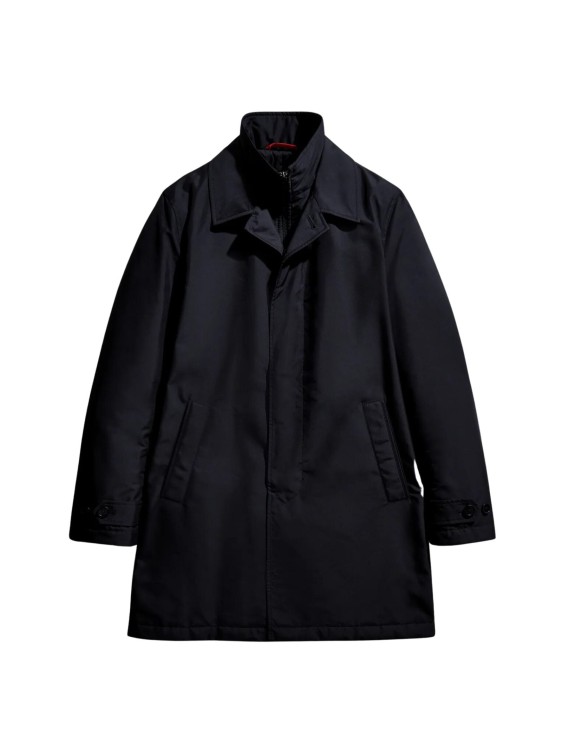 Fay Blue Water Repellent Jacket In Black