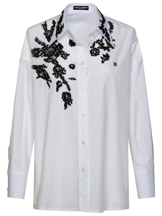 Shop Dolce & Gabbana White Cotton Shirt