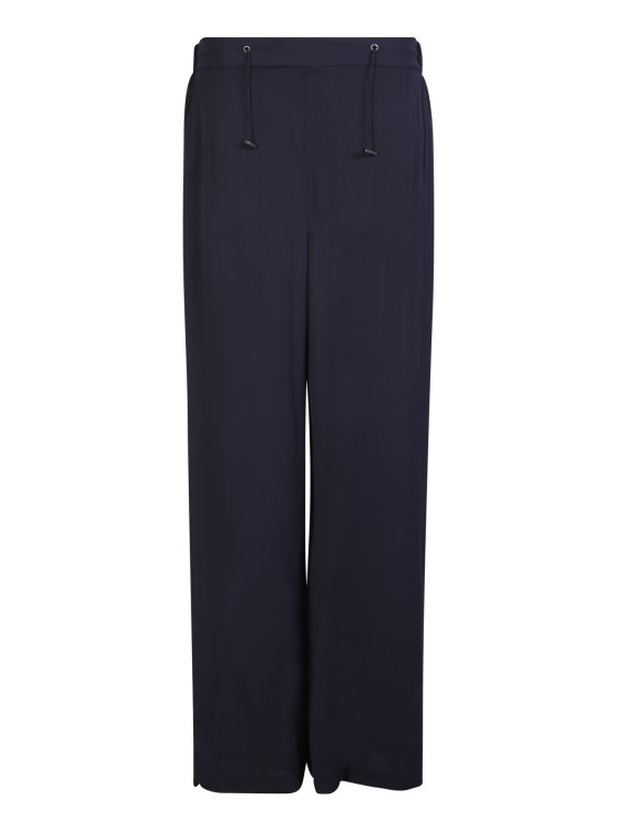 Fabiana Filippi Double-breasted Detail Trousers In Blue
