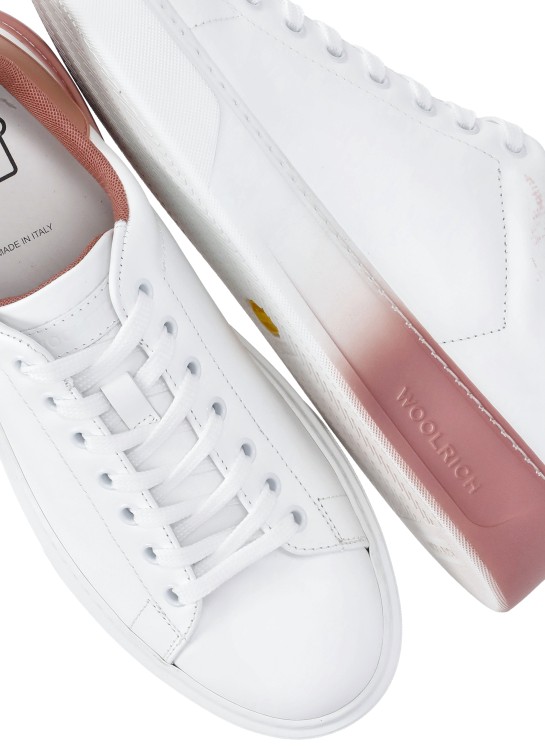 Shop Woolrich Classic Court Sneakers In White