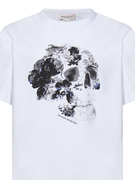 Shop Alexander Mcqueen Crew-neck T-shirt In White