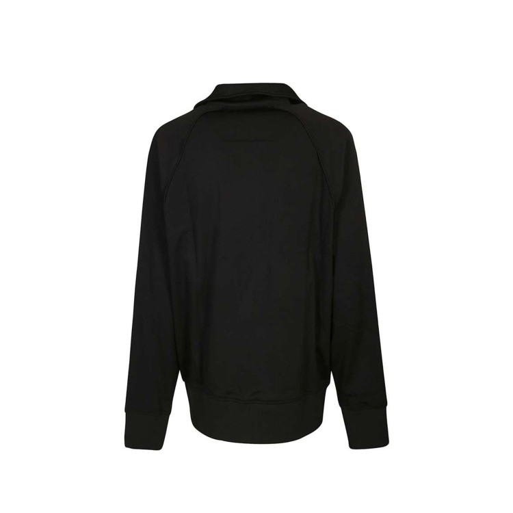 Shop Givenchy Logo Zipped Sweatshirt In Black