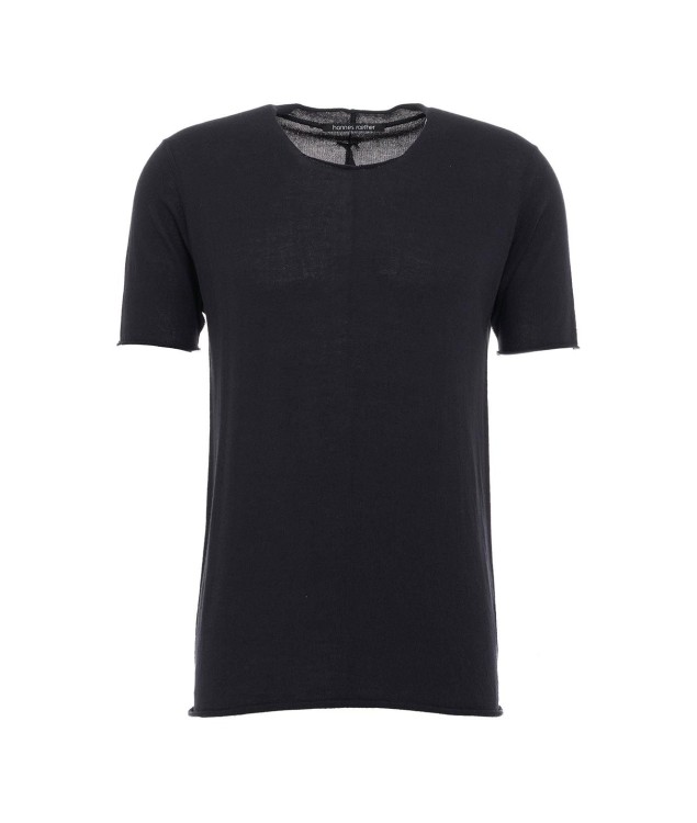 Hannes Roether Black Knitted T-shirt